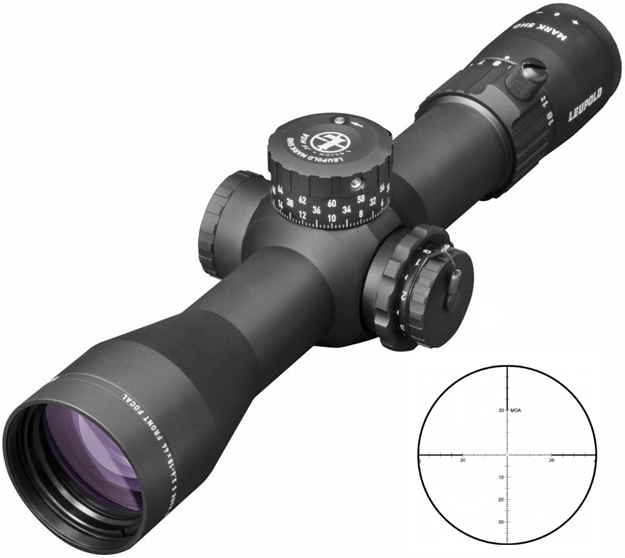 Picture of  Leupold 180725 Mark 5Hd  Matte Black 3.6-18X44mm M5c3 Illuminated Ffp Pr1-Mil Reticle 35Mm Tube