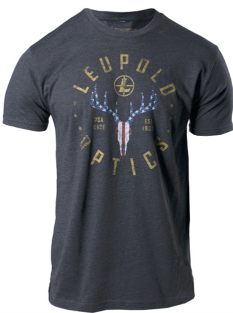 Picture of Leupold & Stevens Inc Mens Tee American Whitetail Charcoal Large< 179142