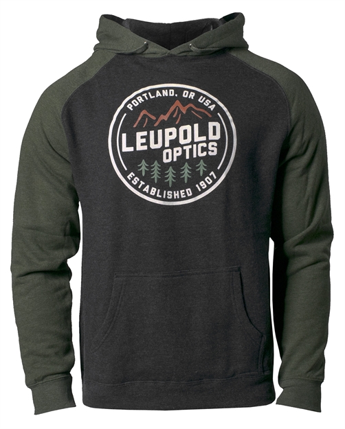 Picture of Leupold 177641 Established 1907 Hoodie Cotton/Polyester Charcoal/Green Medium