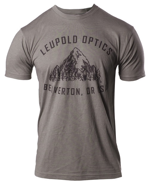 Picture of  Leupold 179107 Hometown  Gray Cotton/Polyester Short Sleeve Medium