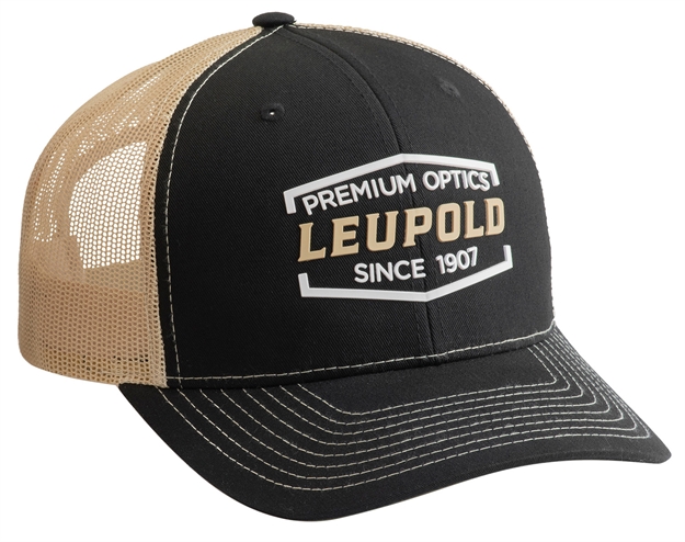 Picture of  Leupold 179860 Trucker Premium Optics Black/Gold Semi-Structured