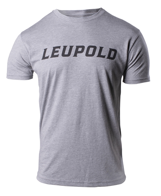 Picture of  Leupold 180229 Wordmark  Graphite Heather Cotton/Polyester Short Sleeve Medium