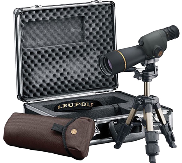 Picture of Leupold Gold Ring Straight Spotting Scope Kit, 15-30X50mm, 136 - 89' Fov AT 1000Yd, Tripod Ready, Shadow Gray, WP