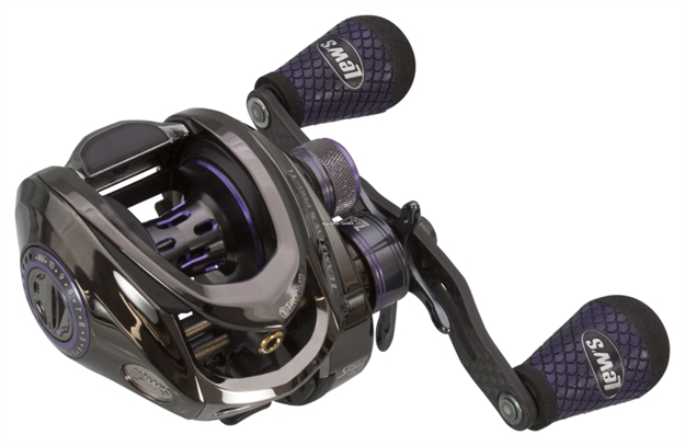 Picture of Lew's  Team  Pro-Tislp LH Baitcast Reel, 11 Bearings, 1 PC Aluminum Frame, Titan. Dep Finish, U Shape Spool, Winn Grips
