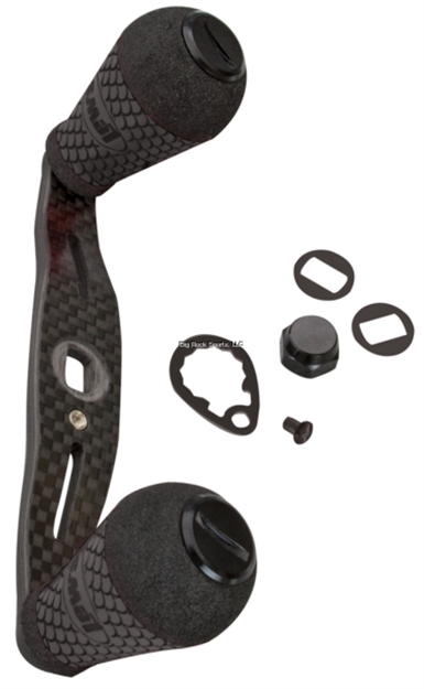 Picture of Lew's Custom Speed Handle Kit, Carbon Fiber,Complete W/ Std. Round Winn Grips, Black