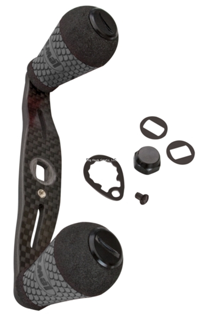 Picture of Lew's Custom Speed Handle Kit, Carbon Fiber,Complete W/ Std. Round Winn Grips, Charcoal