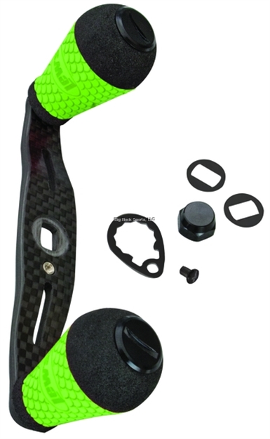 Picture of Lew's Custom Speed Handle Kit, Carbon Fiber,Complete W/ Std. Round Winn Grips, Chartreuse