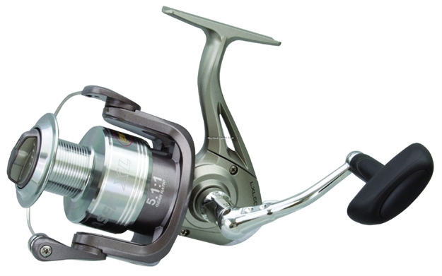 Picture of Lew's Laser XL 50--80 Speed Spin Spinning Reel, Rev Handle, Front Drag, 1 BB Drive, 5:1:1 Ratio,255/20, 13.7 OZ