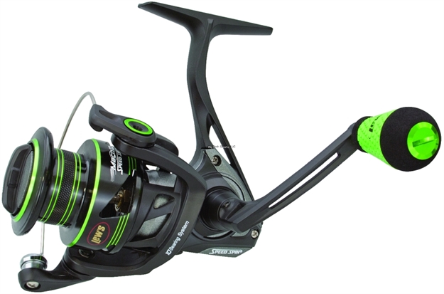 Picture of Lew's Mach II Speed Spin Spinning Reel, Rev Handle, Front Drag, 9 BB + 1 Rb, 6.2:1 Ratio, 120/6, 8.2 Oz.