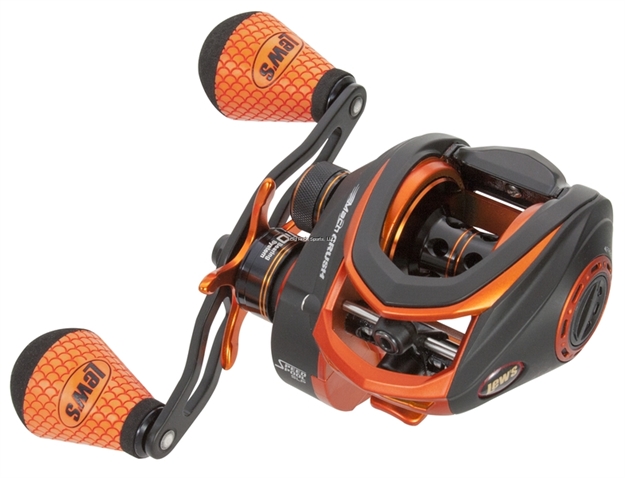 Picture of N/A Mach Orange Crush Low Profile Baitcast Reel, Rh, 10 Bearings, 7:5:1, 7.3 Oz., 110/12# Capacity, 20# Drag