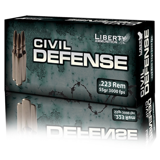 Picture of Liberty Ammo Ammo Civil Defense 223Rem 55Gr Copper 20/50 LACD223019 696859105630
