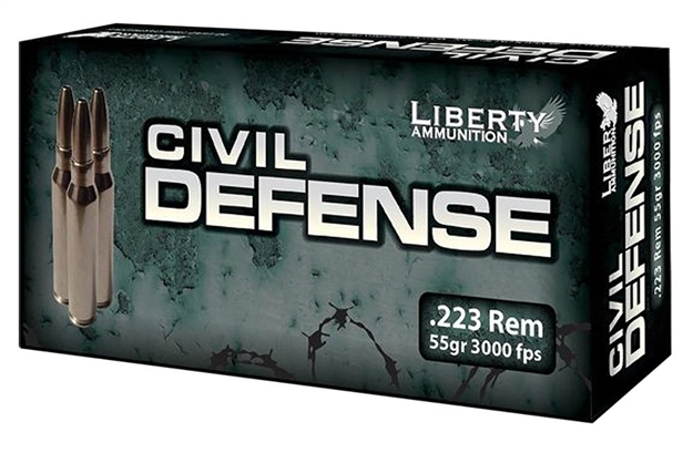 Picture of  Liberty Ammunition Lacd223019 Civil Defense  223 Rem 55 GR Hollow Point Boat Tail 20 Per Box/ 50 Case