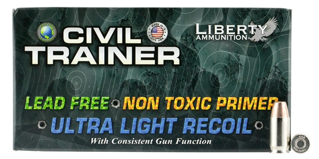 Picture of Liberty Ammunition Latr380049 Civil Trainer 380 Automatic Colt Pistol (Acp) 65 GR  50 Bx/ 10 CS