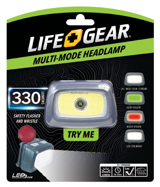Picture of Lifegear 330 Lumen Adventure Headlamp