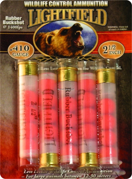 Picture of Lightfield Ammunition Wildlife Control Rubber Buckshot Slugs 410 Ga, 2-1/2 IN