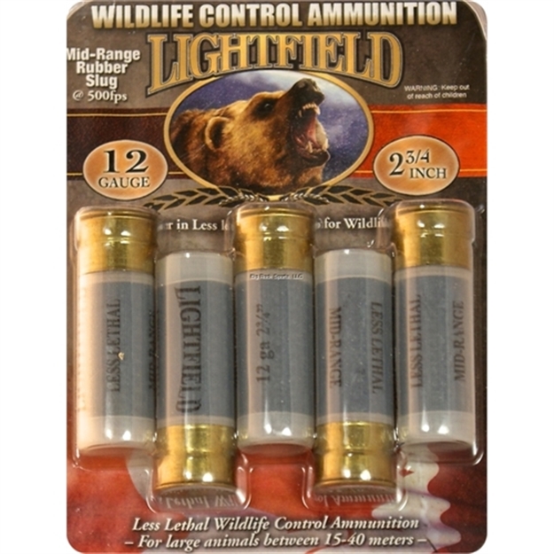 Picture of Lightfield Ammunition Wildlife Control Mid-Range Rubber Lug Slugs 12 Ga, 2-3/4 IN