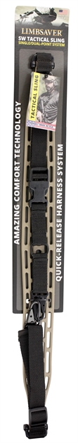 Picture of  Limbsaver 12140 Tactical Sling Tan W/ Black Strap Nylon 48" Oal 1" W & Adjustable One-Two Point Design 697438121409