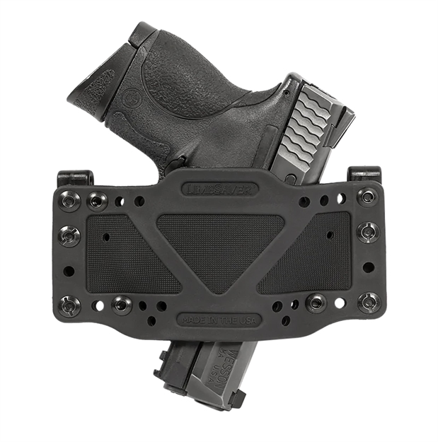 Picture of  Limbsaver 12501 Crosstech  Iwb/Owb Black Polymer Belt Clip Fits Universal Handgun Ambidextrous