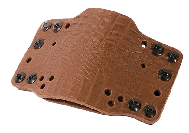 Picture of  Limbsaver 12526 Crosstech Leather Iwb/Owb Brown Leather Belt Clip Fits Universal Handgun Ambidextrous Hand