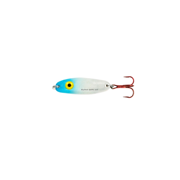 Picture of Lindy 1/16 Rattl'n Quiver Spoon, Blue Glow/Chrome