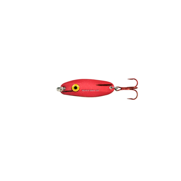 Picture of Lindy 1/16 Rattl'n Quiver Spoon, Met Red/Chrome