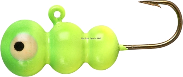 Picture of Lindy #10 Tungsten Ice Worm-Chartreuse Lime
