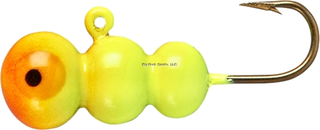 Picture of Lindy #10 Tungsten Ice Worm-Chartreuse Orange