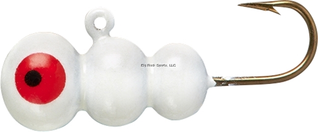 Picture of Lindy #10 Tungsten Ice Worm-Glow