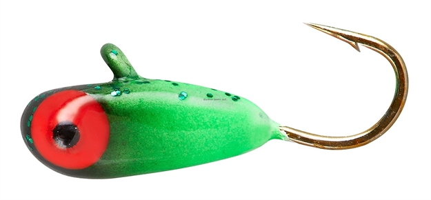 Picture of Lindy #14 Tungsten Bug-Black Chartreuse Grn