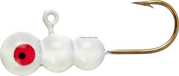 Picture of Lindy #6 Tungsten Ice Worm-Glow