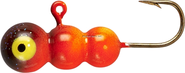 Picture of Lindy #8 Tungsten Ice Worm-Brwn Org