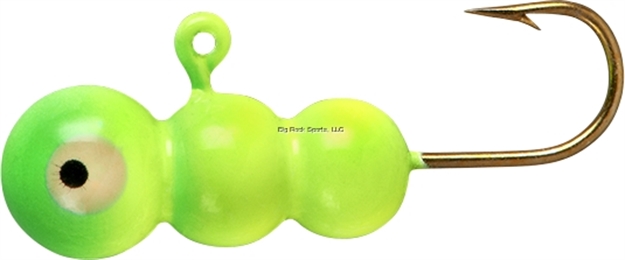 Picture of Lindy #8 Tungsten Ice Worm-Chrt Lime