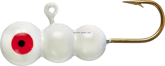 Picture of Lindy #8 Tungsten Ice Worm-Glow