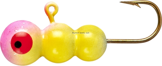 Picture of Lindy #8 Tungsten Ice Worm-Pnk Chrt YL