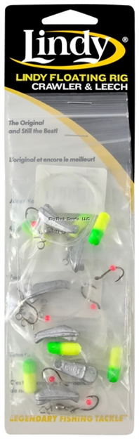 Picture of Lindy Floating Crawler/Leech Rig Lime/Yellow 6/Strip CD