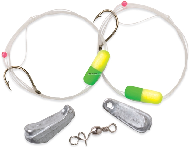 Picture of Lindy Floating Minnow Rig Lime/Yellow