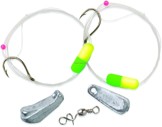 Picture of Lindy Floating Walleye Rig Lime/Yellow Strip CD