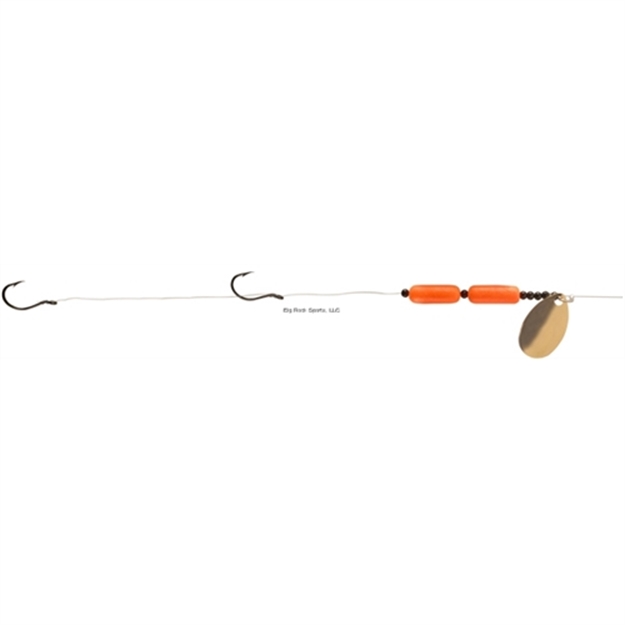 Picture of Little Joe Floating Worm Harness Gold Blade/Orange Float