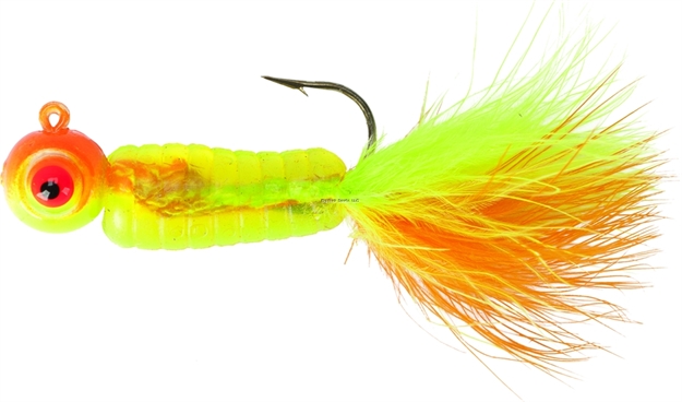 Picture of Lindy Fuzz-E-Grub Jig, 2", 1/4 Oz, Citrus Chub,2/Pack