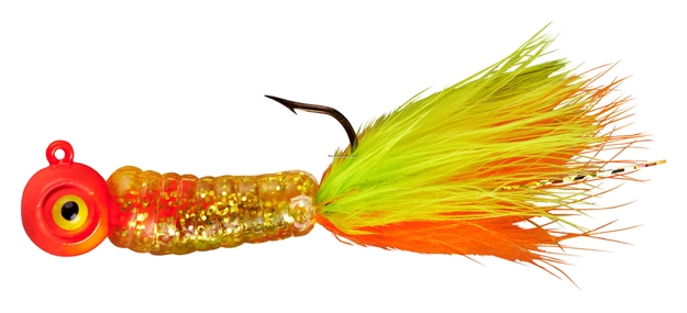 Picture of Lindy Fuzz-E-Grub Jig, 2", 1/8 Oz, Gold Strike, 2/Pack