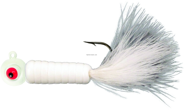 Picture of Lindy Fuzz-E-Grub Jig, 2", 1/8 Oz, White,2/Pack