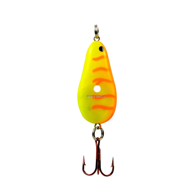 Picture of Lindy Glow Spoon 1/4Oz Red Fire Tiger Includes Glow Sticks