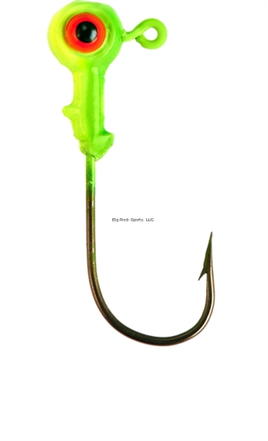 Picture of Lindy Jig, 1/16 Oz, Chartreuse Green/Chartreuse Yellow, 8/Pack