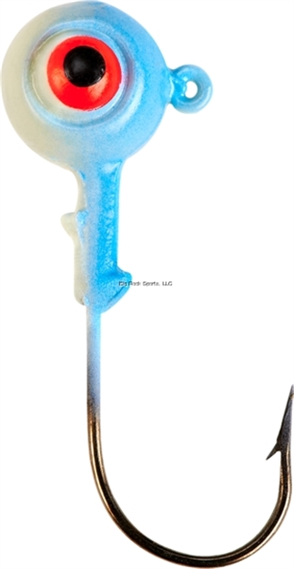 Picture of Lindy Jig, 3/8 Oz, Blue Glow, 5/Pack