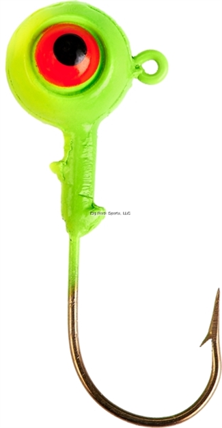 Picture of Lindy Jig, 3/8 Oz, Chartreuse Green/Chartreuse Yellow, 5/Pack