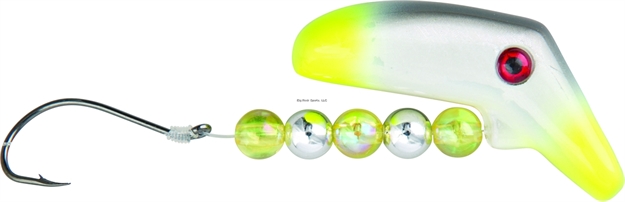 Picture of Lindy Lil' Guy Fishing Rig, 2", W/36" 14 LB Fluorocarbon Leader, Coward, Floating