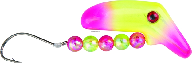 Picture of Lindy Lil' Guy Fishing Rig, 2", W/36" 14 LB Fluorocarbon Leader, Elton, Floating