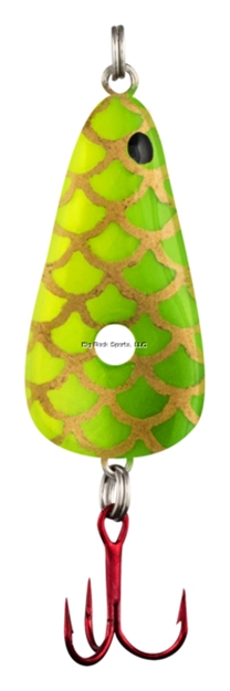 Picture of Lindy Glow Spoon 1/16Oz Chartreuse Scale
