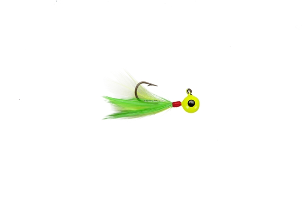 Picture of Lindy Little Nipper Fishing Jig, 1/32 Oz, Chartreuse/Lime,2/Pack