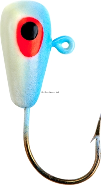 Picture of Lindy Live Bait Jig, 1/4 Oz, Blue Glow, 6/Pack